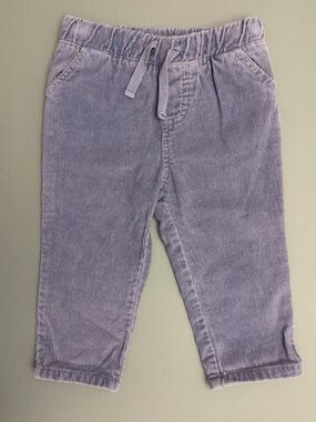 Vintage Lavender Corduroy Baby Toddler Pants 18M Elastic Waist 100% Cotton